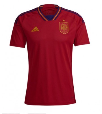 Lacne Muži Futbalové dres Španielsko MS 2022 Krátky Rukáv - Domáci